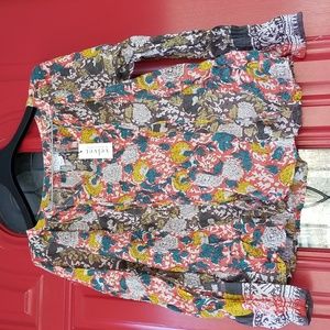 NWT Velvet Boho "Quilted" blouse, size small